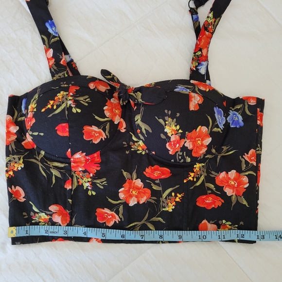 Revamped floral Bustier/Bralette, NWOT, Size Small - Picture 10 of 11